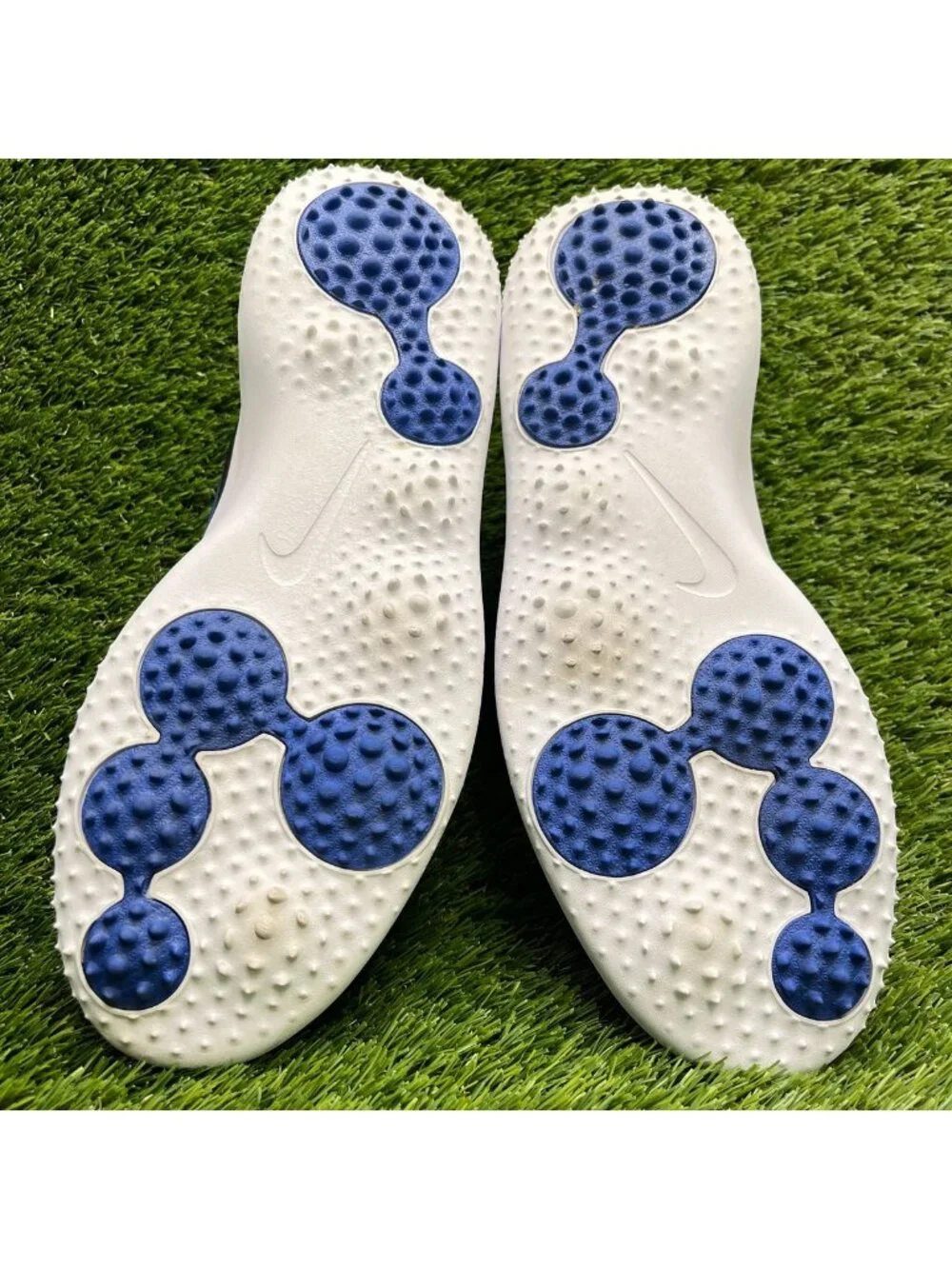 Nike Roshe G Mens Size 10 Black Blue White Athletic Spikeless Outdoor Golf Shoes